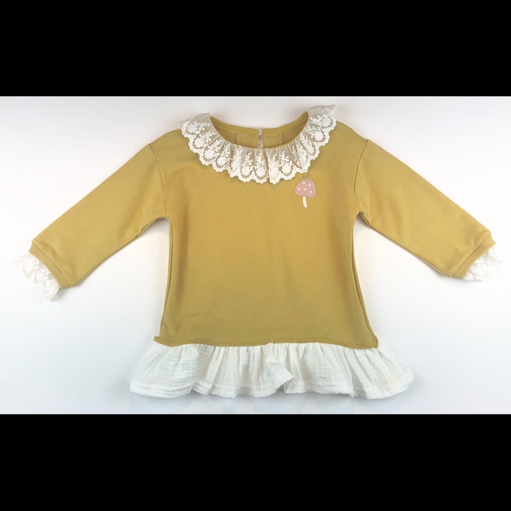 Lace neck blouse